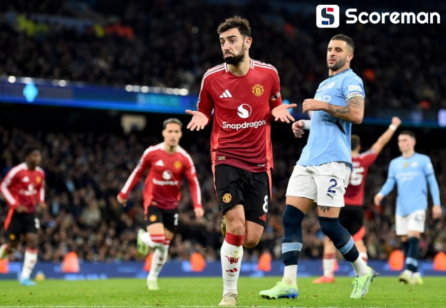 맨시티, '맨체스터 더비'서 맨유에 1-2 역전패